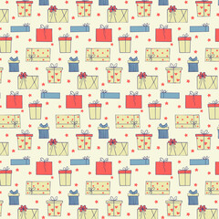 Yellow Presents Seamless