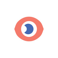 Views icon. Simple style social media poster background symbol. Views brand logo design element. Views t-shirt printing. Vector for sticker.