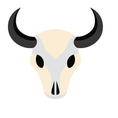 Cow Skull Illustration
