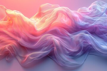 smooth, flowing lines in a spectrum of muted pastels, free for text