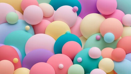 Abstract Colorful Pastel Background, Featuring Soft Gradients and Smooth Transitions, Creating a Gentle and Harmonious Visual Experience