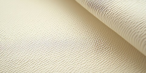Elegant beige PU leather material, showcasing a stylish textured background in a lovely beige tone, perfect for a variety of creative projects featuring beige PU leather aesthetics.