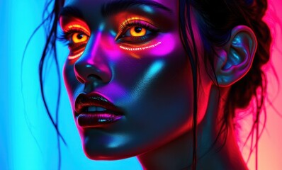 Striking portrait of a young woman