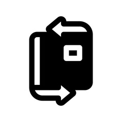 Replacement Glyph Icon. Single icon, glyph vector icon
