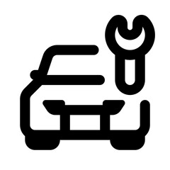 Car Repair Simple Line Icon. Single icon, line vector icon
