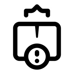 Damage Simple Line Icon. Single icon, line vector icon
