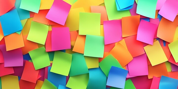 Vibrant color note stickers create an appealing background, enhancing any project. This color note sticker background adds a playful touch and is perfect for various creative needs.