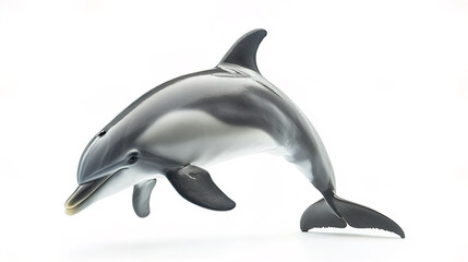 Fototapeta premium Dolphin figurine in side view, showcasing its sleek design and features