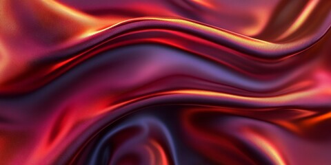 Obraz premium Abstract background featuring luxurious cloth with liquid wave patterns and wavy folds, showcasing grunge silk texture. This satin material creates an elegant wallpaper design for festive occasions.
