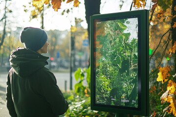 Eco-friendly advertising highlights innovative sustainable materials, digital screens, and green branding to promote environmental awareness and impact.