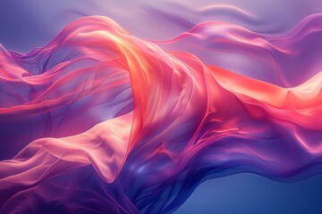 Fototapeta premium swirling abstract forms in a range of cool, calming hues, free for text