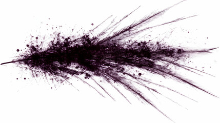 Red feather cutout isolated on a clear background