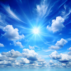 blue sky and clouds background with-lots