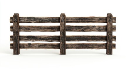 Classic Rustic Wooden Fence Design for Landscapes