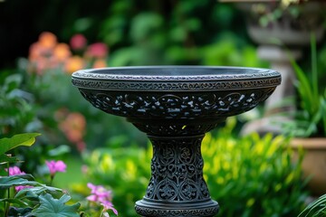 Elegant Decorative Garden Birdbath Perfect for Enhancing Outdoor Spaces and Attracting Birds