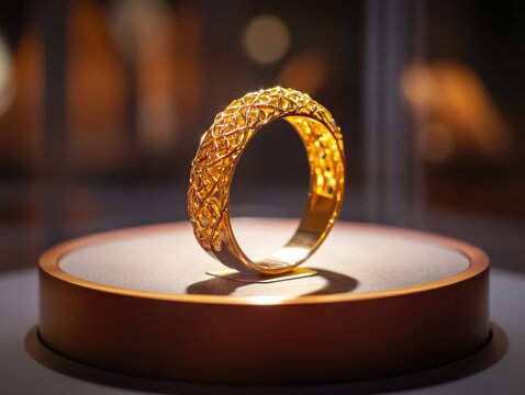 Gold Ring on Table