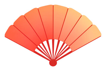 PNG Celebrating the chinese new year with modern fan icons cultural, isolated on transparent background
