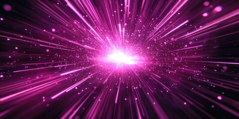 Fototapeta premium Pink Light Shining Brightly