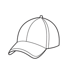 cap silhouette vector image