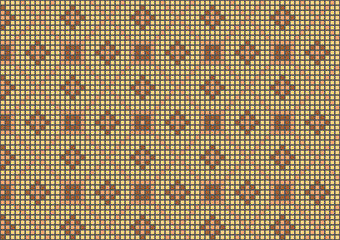 Brown art premium traditional knit pixel background