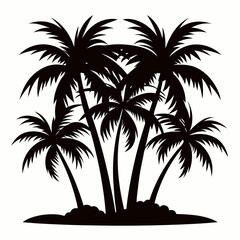 Obraz premium palm tree silhouette