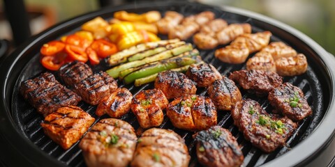 Korean style grill barbecue dish showcases the vibrant flavors of Korean cuisine. This Korean style grill barbecue dish is perfect for gatherings and offers a delightful dining experience.