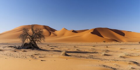 Drought and desertification are significant challenges impacting the Sahara. This image highlights the effects of drought and desertification in arid regions like the Sahara, emphasizing its