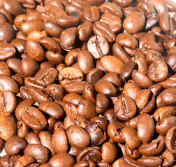 coffee beans for coffee texture background