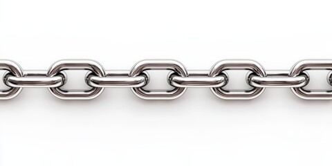 Obraz premium Seamless chain design on a white background, showcasing the versatility and beauty of a seamless chain. This seamless chain is ideal for various creative projects and applications.