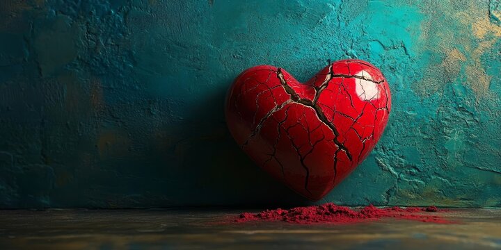 The idea of a broken heart reflects the sorrow and emptiness that love brings when it is gone. It embodies the pain of lost love and an unfulfilled spirit.