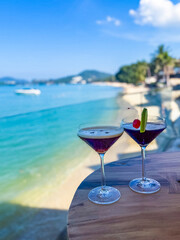 Views of Bo Phut Beach & resort in Koh Samui, Thailand