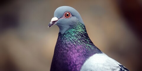 A domestic pigeon breed specifically developed for racing, showcasing enhanced speed and superior homing instincts, ideal for the sport of pigeon racing. Racing pigeons are exceptional athletes.