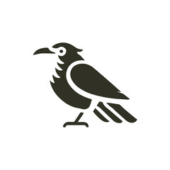 Modern raven logo