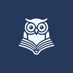 Owl book logo