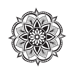 Outline Mandala for Coloring Book Page. Oriental Mandala vector. Mandala Coloring book line art vector illustration. Vector abstract mandala