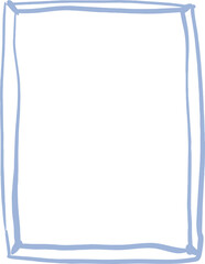 An easy to make frame in a primitive, flat style on a transparent background. Suitable for creating New Year and holiday cards.