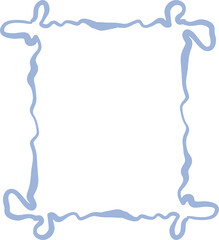 An easy to make frame in a primitive, flat style on a transparent background. Suitable for creating New Year and holiday cards.