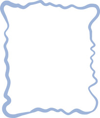 An easy to make frame in a primitive, flat style on a transparent background. Suitable for creating New Year and holiday cards.