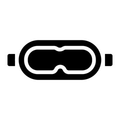 3D glasses Solid Icon