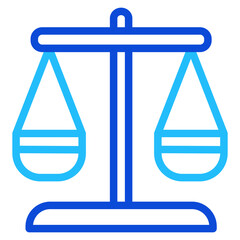 Balance scales Duoline Icon
