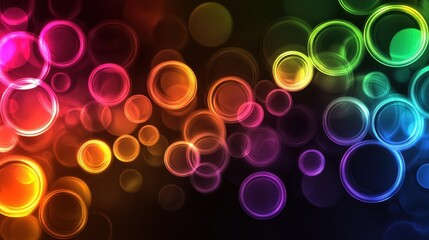 Bright, colorful circles