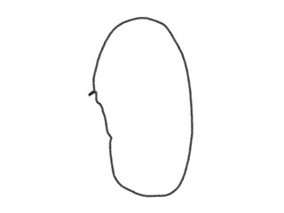 hand drawn illustration of a hand bubble speech