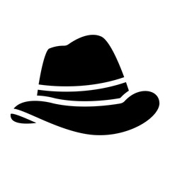 Cowboy hat Solid Icon