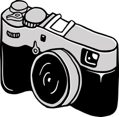 camera icon on white