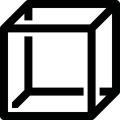 Simple vector icon cube