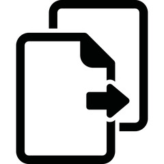 Simple vector icon file transfer
