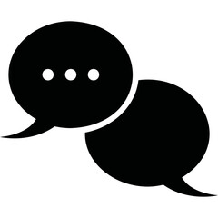 Simple vector icon chat