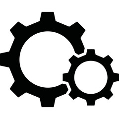Simple vector icon gear
