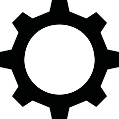 Simple vector icon gear