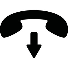 Simple vector icon handset